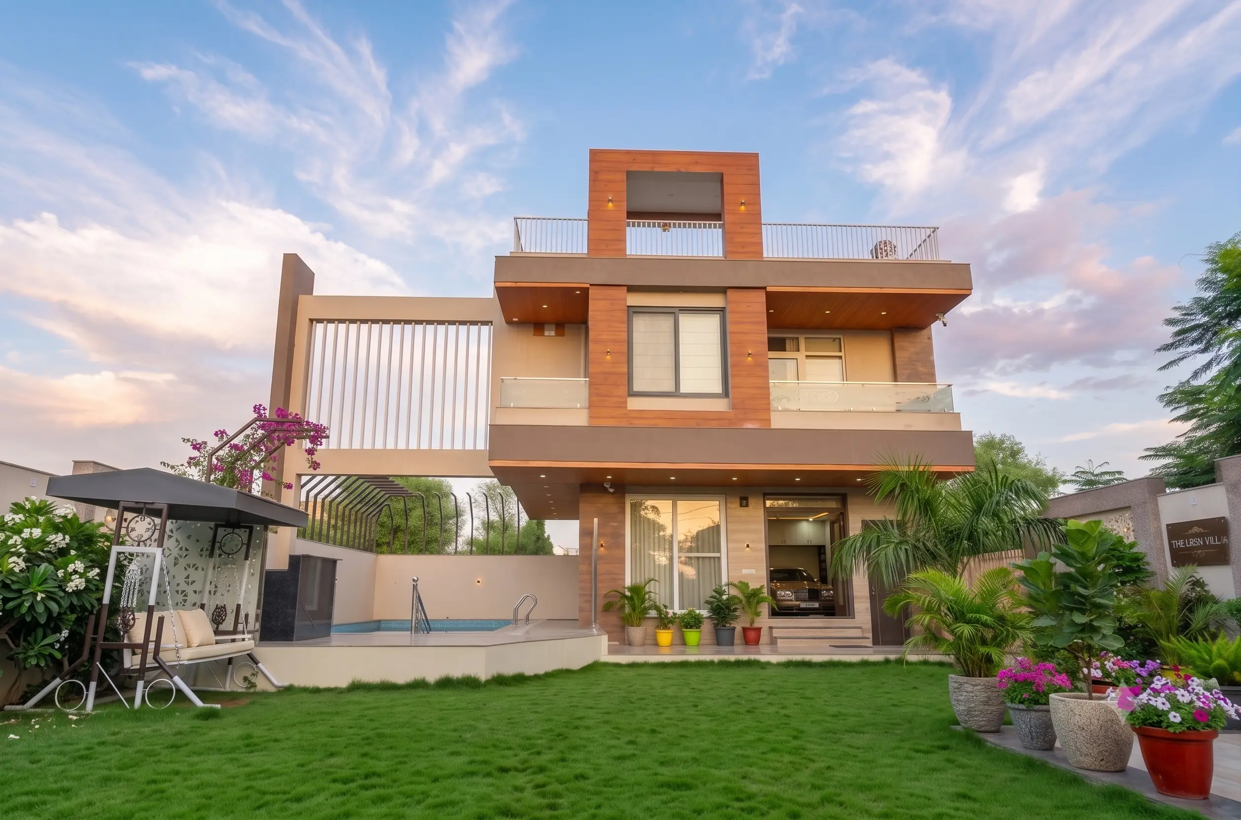 Palm Retreat luxe outhouse with pool in Mansarovar Jaipur
